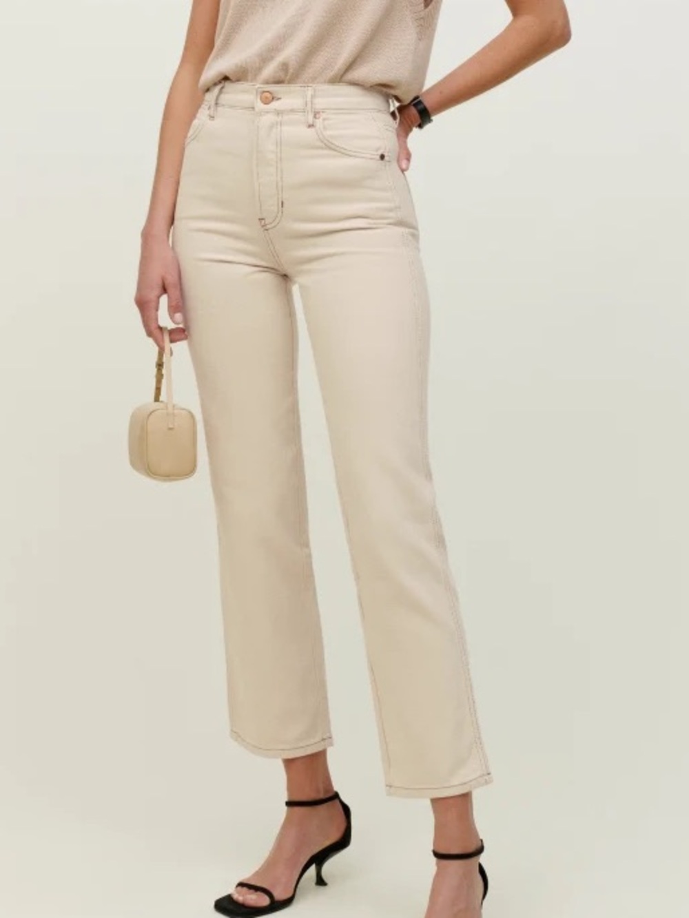 Reformation Cowboy High Rise Straight Jeans